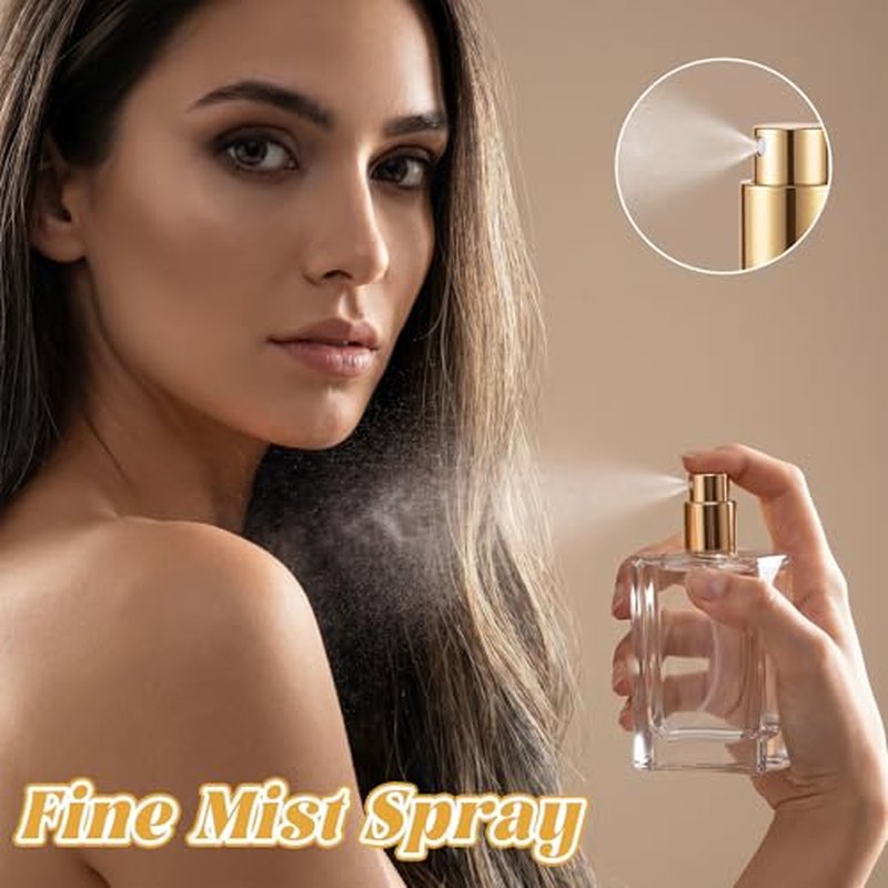 12 Pack 30ml Glass Perfume Bottles with Gold Atomizers