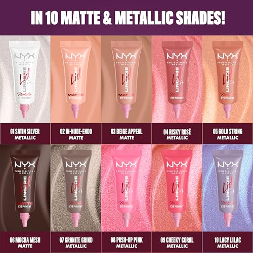 NYX Lid Lingerie Cream Eyeshadow – 24H Wear, Beige