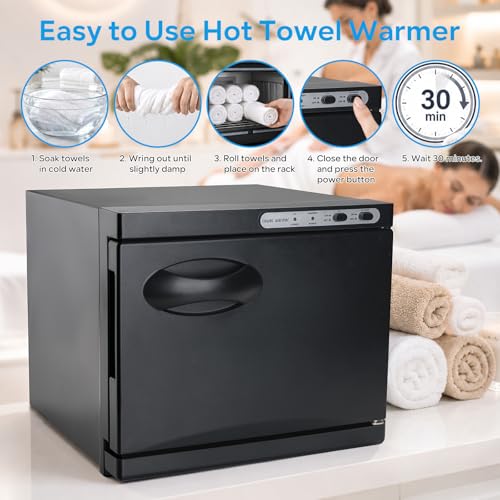 8L Professional Towel Warmer Cabinet with UV Light