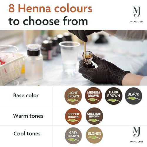 Marie-José Henna Powder for Eyebrows - Medium Brown, 50 Applications