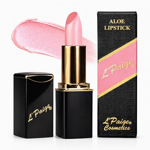 L'Paige Shimmery Ice Lipstick - Frosted Pink Shimmer with Aloe Vera