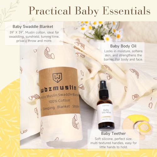 New Mom Gifts for Women, 11 Luxury New Mom Care Package After Baby, Pregnancy Gifts for Expecting Mom to Be, Postpartum Gifts Basket with New Baby Essentials for Baby Shower, First Time Mommy