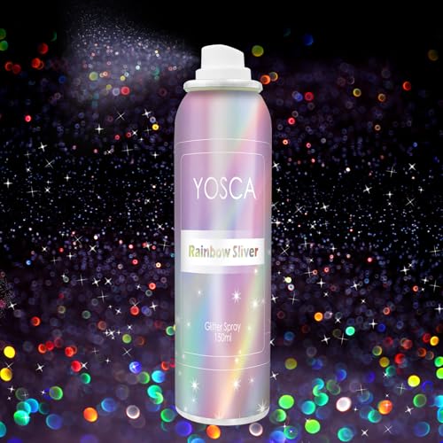 Yosca Body Glitter Spray 150ML - Holographic Hair & Skin Shimmer