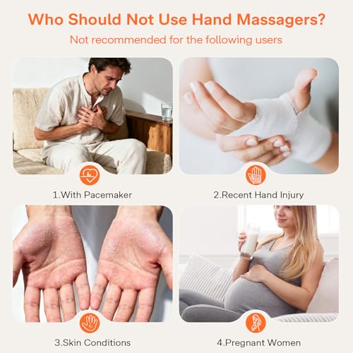ALLJOY Cordless Hand Massager with Heat & Kneading