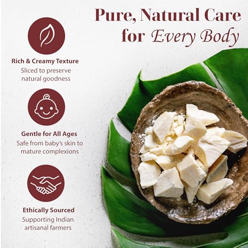 era of nature Kokum Butter Raw - 32 oz (2lb) ? Natural Butter for Body Butters, Lotion Bars, Lip Balm, Soap Making ? Blends Well with Shea or Cocoa Butter ? For Stretch Marks, Scars, Pregnancy Care