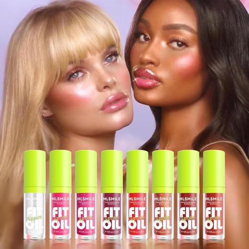 8 Colors Lip Oil Gloss Set – Moisturizing Nourishing Lip Care