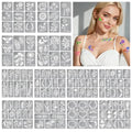 Yazhiji Fine line plant Temporary Tattoo Stencils, Face and Body Paint Stencils, Girl Boy Flower Tattoos Pack for Kids School Show Birthdays Christmas Party Favor Supplies