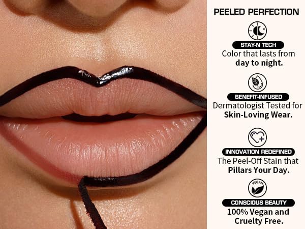 Peel Off Lip Stain & Liner – Waterproof Tattoo Tint