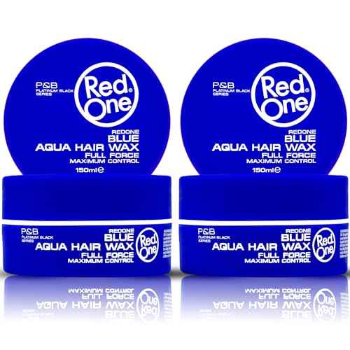 Redone Hair Wax Blue 150ml Pack of 2 | Ultra Strong Hold & High Shine Hair Styling Wax for Men & Women | Bubblegum Scent | Long Lasting Edge Control Gel Wax | Professional Wet Look Finish