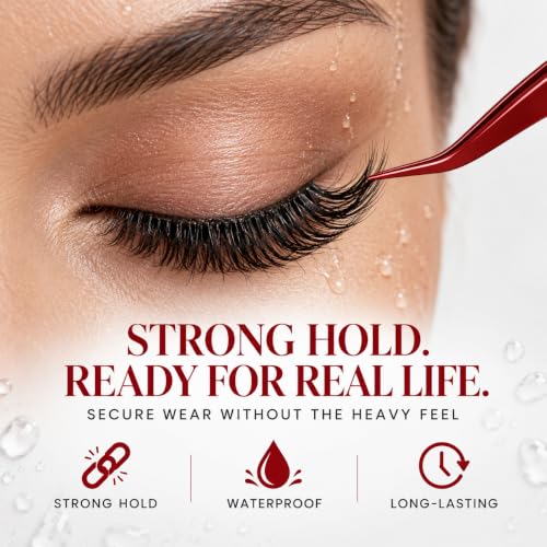 Waterproof Eyelash Cluster Glue - Strong Hold, Long-Lasting 2-3 Weeks, Professional & DIY