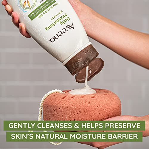 Aveeno Daily Moisturizing Body Wash, 12 Fl. Oz, Pack of 3