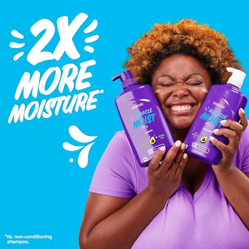 Aussie Miracle Moist Conditioner with Avocado & Jojoba Oil, 26.2 fl oz