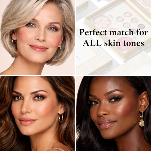 All-in-One Baked Makeup Palette - Eyeshadow, Blush & Highlighter