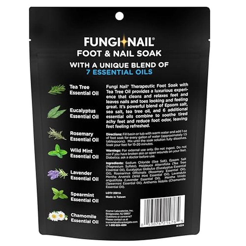 Fungi-Nail Tea Tree Oil Foot Soak with Epsom & Sea Salt - 1 lb