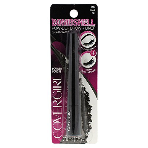 COVERGIRL Bombshell Pow-Der Brow & Liner Powder Black