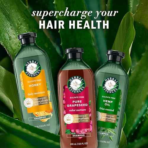 Herbal Essences Pure Grapeseed Color Nurture Sulfate Free Shampoo, 13.5 fl oz, Hair Protection and Color Nourishment