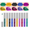 KYDA 10 Colors Matte Metallic Lipstick Set - Long Wear