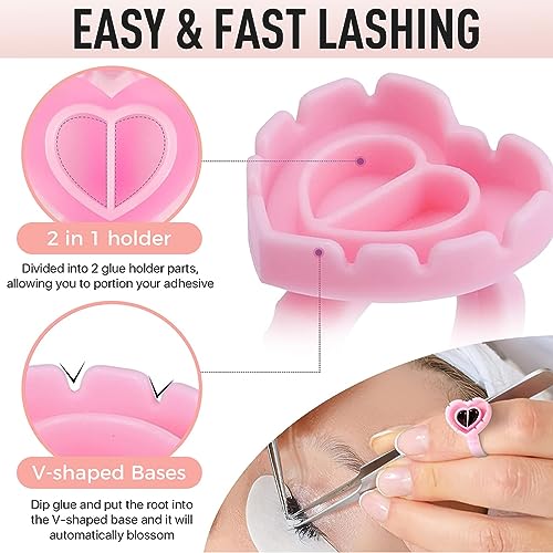 Eyelash Extension Practice Kit with Mannequin Head & 100 Glue Rings