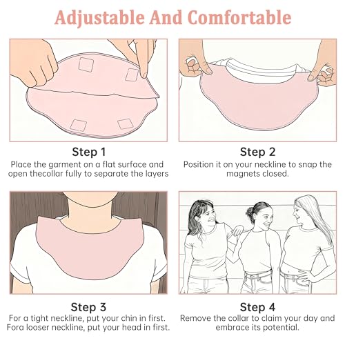 2PCS Reusable Makeup Collar Protector,Makeup Assistance Tools,Make Up Hood Protects Hair and Getting Dressed,Keep Outfits Clean