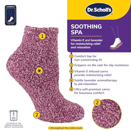 Dr. Scholl's Women's Winter Spa Socks - 3 Pack, Black Assorted