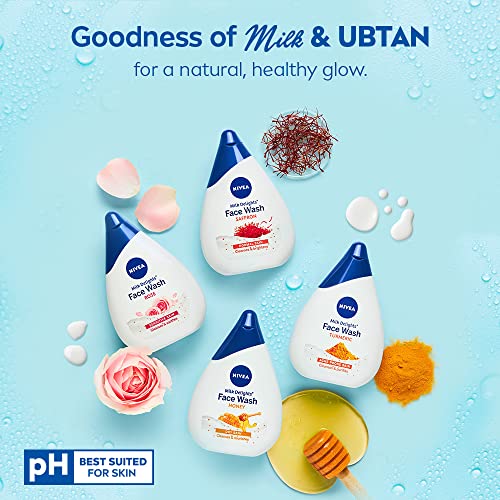 NIVEA Face Wash, Milk Delights Moisturizing Honey(Dry Skin), 100ml