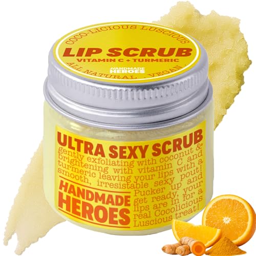 Turmeric Lip Scrub with Vitamin C – Natural Exfoliant for Dry Lips