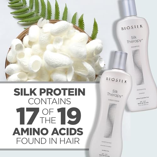 BioSilk Silk Therapy Shampoo & Conditioner Set, 12 Oz Each
