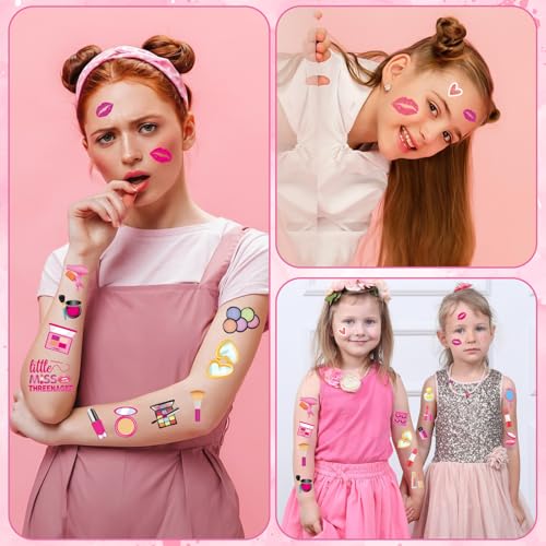 Little Miss Threenager Temporary Tattoos - 8 Sheets