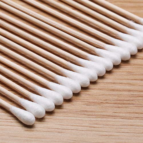 6" Cotton Swabs with Wooden Handles - 500 Pack