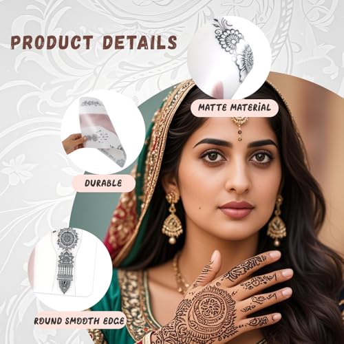 Henna Tattoo Practice Board 2-Pack A4 Dual Skin Tone