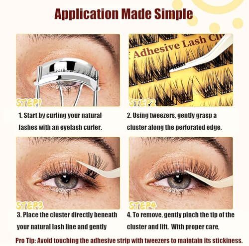 Self-Adhesive Lash Clusters - 120pc DIY Eyelash Extensions Kit