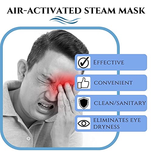 Eyedration Air-Activated Eye Steam Mask l Dry Eye Relief l Disposable Heated Eye Mask l Gentle, Soothing and Hydrating l No Microwave Needed l Convenient and Lightweight