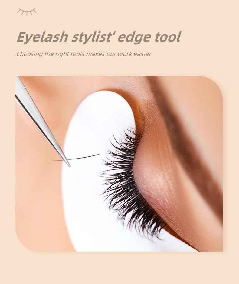 SANHOOII 4in1 Precision Stainless Steel Tweezers For Eyelash Extensions, Hair Eyebrow Remove, Blackhead removal