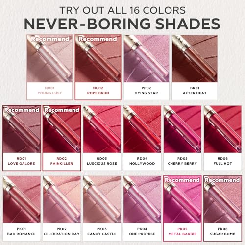FOCALLURE Metallic Liquid Lipstick - Waterproof & Long Lasting