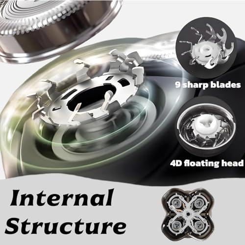 PRO 4 Head Replacement Blade Compatible with Pitbull Shaver Replacement Blade,Rotary 4 Blades Compatible with Skull Pitbull Gold/Silver/Platinum PRO,Blades Fit for Butterfly Kiss Head Shavers,1Pack.