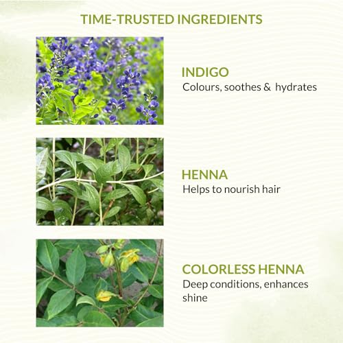 Indus Valley Organic Henna Hair Dye Powder - 100% Natural Grey Coverage