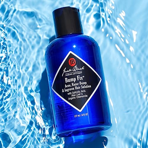 Jack Black Bump Fix, 6 Fl. Oz. ? Acne, Razor Bump & Ingrown Hair Solution ? Moisturizing Acne Treatment for Face, Aftershave for Razor Bumps, Ingrown Hair Serum for Men