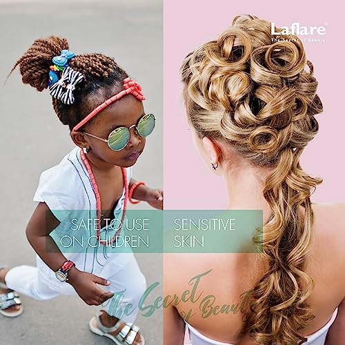 Laflare New Travel Size Mousse Foam - Hair Styling, Shine and Volume Mousse for Braid and Locs (Musk)