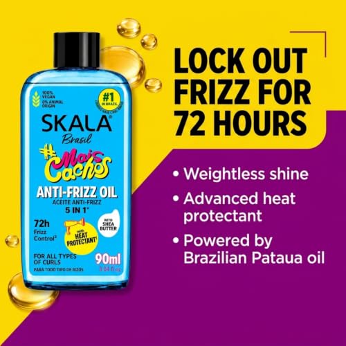 SKALA Mais Crespos 4C Curl Defining Cream 1000g + Anti Frizz Oil