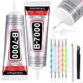 B7000 Clear Adhesive Glue Kit for Crafts - 2PCS 110ml with Tools