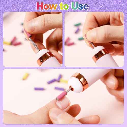 105pcs Small Sanding Bands Nail Drill Bits, Mini Sanding Bands for Nail Drill, 80#120#240#180# Fine Grit Nail File for Acrylic Nails Drill Bits Nail Tech Gel Manicures Pedicure with 3.1mm Mandrel Bit