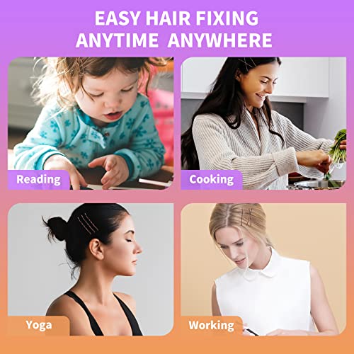 Brown 2 Inch Premium Bobby Pins - Secure Hold, Pain-Free Hair Clips with Storage Case
