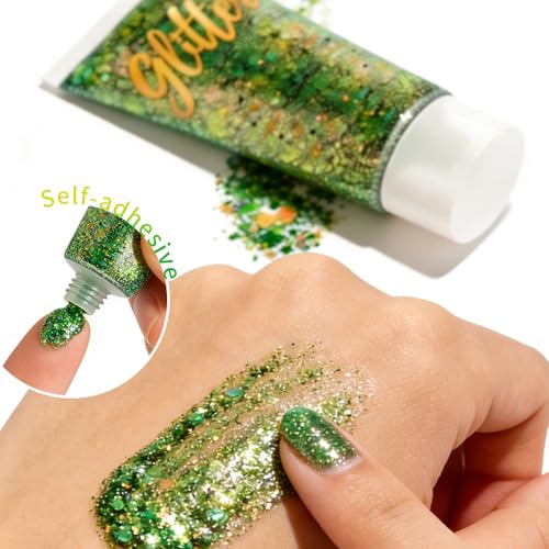 CHASPA Rave Festival Body Glitter Gel 4-Pack - Color Changing Shimmer