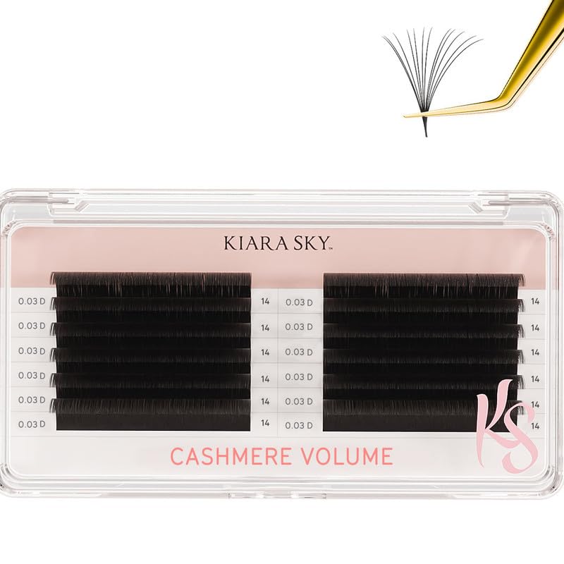 Kiara Sky Cashmere Volume Lash Extensions D-0.03-14mm