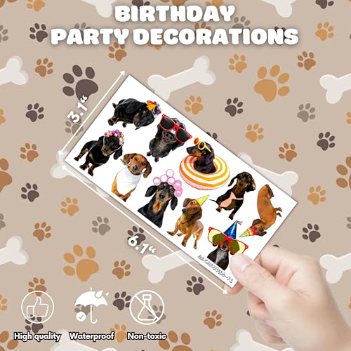 108 PCS Dachshund Temporary Tattoos Party Decorations
