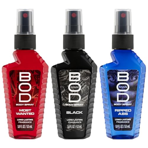 Bod Man Body Spray Gift Set - 3 Piece Fragrance Collection