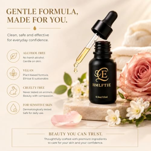 Women’s Pheromone Perfume Oil with Rose & Jasmine - Long Lasting 0.5 oz