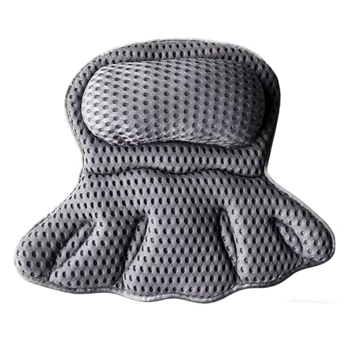 Luxury Bath Pillow with 4D Air Mesh & Suction Cups - Neck Support