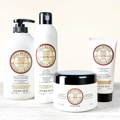 Perlier Shea Butter & Sweet Almond Milk Hand Cream - Almond Milk Variant, 3.3 oz