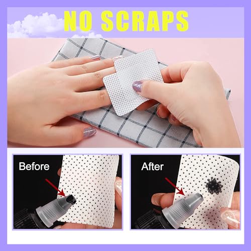 NXJ INFILILA Lint-Free Nail Wipes - 540 Non-Woven Polish Remover Pads